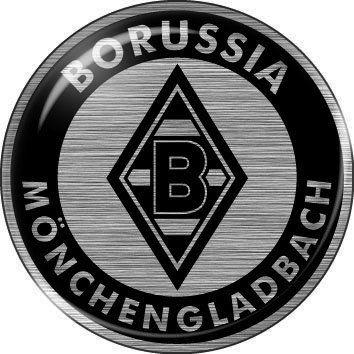Escudo del Borusia Monchengladach 28 X 28 CM. grabado con laser